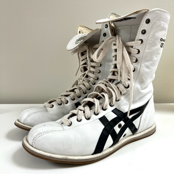 RARE Vintage ASICS Onitsuka Tiger TKO Boxing Boots Shoes Size. 7.5 - Picture 2 of 9